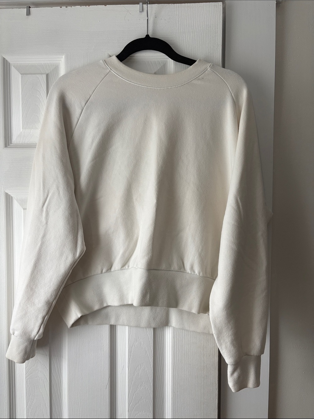 Athleta Cream Crewneck Pullover